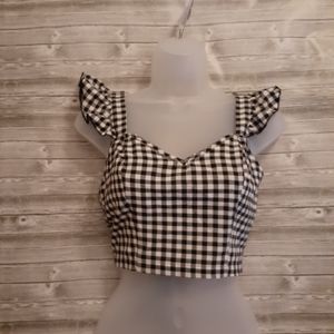 🎉HP🎉 SHEIN Plaid Crop Top